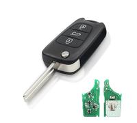 AULESSE Llave de Coche Remota Plegable de 3 Botones 433MHz con ID46 Chip Mando Llave del Carcasa para New Verna/New Tucson/ 8th Generation Sonata/ IX35/ New Yushang/Elantra Mando a Distancia