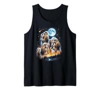Aullando a la Luna Shih Tzu Camiseta sin Mangas