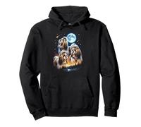 Aullando a la Luna Shih Tzu Sudadera con Capucha