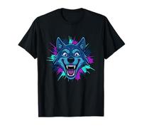 Aullido de la Furia Salvaje de la Mascota del Lobo Alfa Camiseta