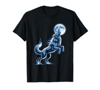 Aullido del Lobo Bajo La Luz De La Luna Camiseta
