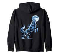 Aullido del Lobo Bajo La Luz De La Luna Sudadera con Capucha