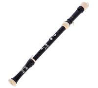 Flauta de pico en Fa Aulos Symphony 533B digitación barroca marrón oscuro, completa con bolsa, cordón, lata de grasa y tabla de digitación