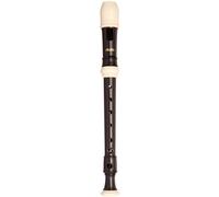 トヤマ楽器 Aulos Symphony - Flauta sopranina barroca tipo 507B (E), madera negra