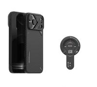 Aulumu A17 Funda de Fibra de aramida para iPhone 17 Pro G05 Air Soporte MagSafe para Smartphone (Pack) Compatible con iPhone 17 Pro - Negro