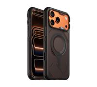 Aulumu A17 Funda Robusta para iPhone 17 Pro MAX | Compatible con MagSafe | Protección Anticaídas Integrada | Botones Sensibles al Tacto | Diseño Outdoor de Grado Militar - Negro