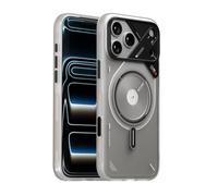Aulumu A17 para iPhone 17 Pro MAX Funda térmica magnética | CoolHyper | con Control de Cámara | Tecnología IMD | Compatible con MagSafe | Blanco translúcido táctil