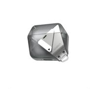 Aulumu A29 Funda Geométrica para AirPods 4 con Cierre | Carcasa Protectora con Correa de Nylon | Armadura Metálica | Compatible con Apple AirPods 4ª Generación (2024) - Gris Translúcido