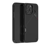 Aulumu Funda A16 a Prueba de Golpes para iPhone 16 Pro MAX, Control de cámara actualizado, refrigeración Real, Marco de cámara de aleación de Aluminio, protección compuesta Multicapa, Color Negro