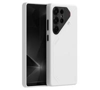 Aulumu S25 Ultra Galaxy Funda Magnética de Cuero Vegano | Compatible con MagSafe | Refrigeración Pasiva Funda Samsung Galaxy S25 Ultra - Blanco