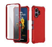 Aulzaju TCL NXTPAPER 70 Pro 5G - Funda para teléfono con protector de pantalla, parachoques frontal de silicona + parte trasera de policarbonato esmerilado, protección de cuerpo completo, funda de