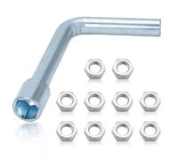 AUMEL 10 Piezas Tuerca para Motosierra con Llave de Vaso Hexagonal en L de 8 mm para STIHL FS55 FS38 FS50 KM55 y Más Modelos Universal Tuerca M5 Repuestos para Motosierra