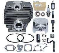 AUMEL 1119 020 1202 Kit de pistón de cilindro de 52 mm para motosierra Stihl MS380 038 con juntas de línea de filtro de aceite combustible de aire.