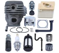 AUMEL 1121 020 1217 44,7 mm Kit de pistón de cilindro para Stihl 026 MS260 pieza de motosierra con junta de bujía de cojinete de línea de filtro de aceite combustible de aire.