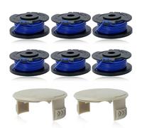 AUMEL 6 Piezas Carretes de Hilo de Repuesto con Tapa de Carrete para Ryobi One AC14RL3A Olt1832 Rac124 OLT1825M P2000 Hilo Relleno para Ryobi 18 V, 24 V, 40 V 5132002434