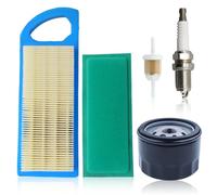 AUMEL Filtro de aire para Briggs & Stratton Juego de filtros de aire sustituye a 697153 795115 con filtro de aceite filtro de gasolina bujía