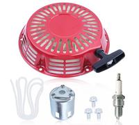AUMEL Kit Arrancador de Retroceso para Honda GX390 GX340 GX610 GX620 GXV390 Motores con CM5H Bujía + Cable de Tracción + Copa Arrancador + Tornillos(M6*10)