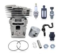 AUMEL Kit de Cilindro de 49 mm para STIHL Motosierra MS391, con Bujía Válvula de Descompresión, Filtro de Combustible y Respiradero del Depósito de Combustible 1140-020-1204