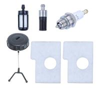 AUMEL - Kit de filtro de aire, motosierra de algodón, ducha para Stihl 017 018 MS180 con filtro de aceite, bujía, tapón de aceite, motosierra accesorios reemplazable 1130 124 0800