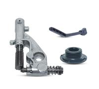 AUMEL Kit de línea de presión de bomba de aceite con bomba PIinion para motosierra Husqvarna 455 Rancher 455E 460, repuesto 544180104,537261501, para Husqvarna 455 Rancher Parts Oiler Worm Gear para