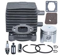 AUMEL Kit Pistón Cilindro 34MM para Stihl Trimmer FS75 FS80 FS85 HS75 HS80 HS85 HL75 HL75K HT70 Stihl FC75 FC85 FH75 FR85 HT75 KA85 KR85 KW85 SP81 SP85 Reemplace # 4137 020 1202/4137 020 1201.
