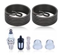 AUMEL Kit Resorte Arranque para Stihl BG56 BG66 BG86 HS46 HS81 SH56 Sopladores Repuestos con Bujía CMR6H Filtro Combustible Bomba Cebado Cuerda 42411953501 00003503502