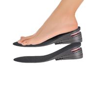 Aumento de altura Isolas: 5 capas de tamaño de calzado ajustable de tamaño opuesto con cojín de aire, zapatos cómodos transpirables Inserto para hombres, mujeres, mujeres, machos