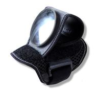 Aumento de confianza en ciclismo: espejo retrovisor con correa ajustable y lente gran angular, material plástico para una navegación segura.