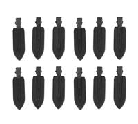 Aumotop 21 Pinzas para el Pelo Elegantes en Forma de Hoja para Mujeres, Flequillo de Fijación sin Arrugas, Pasadores Peluquería Peinados, Uso en el Hogar/salón - Negro