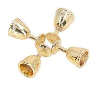 Aumotop 4 Piezas Mini Copas de Champán Copa de Vino en Miniatura para Casa Muñecas, Accesorios Casa Muñecas Material Aleación para Juegos Infantiles y Narración Cuentos (4 Oro)