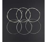 Aumotop 6 Unids/set Cuerdas de Guitarra Clásica Nailon Plateado Aleación de Cobre Enrollado Gran Reemplazo para Guitarras Acústicas Cuerdas Puras Nailon Transparente Sonidos Brillantes