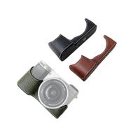 Aumotop A6400 Funda para Cámara Bolsa Protectora Estilo Retro para Cámara A6400/A6300/A6100/A6000, Cuero Sintético, Ajuste, Agarre Mejorado Fotógrafos (Café)