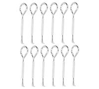 Aumotop Abrelatas de Acero, Herramienta de Apertura Estaño Resistente para Abridor Botellas Cubo Pintura, 12 Piezas para Cocina Casera, Acero M10