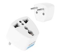 Aumotop Adaptador, Adaptador Convertidor de Viaje de Enchufe de Alimentación Universal, Enchufe de la UE, Ligero, Resistente, para Usar con Electrodomésticos/Equipos Cuando Se Viaja a