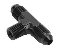Aumotop Adaptador en T Preciso, Conector en T de Aleación de Aluminio Duradero para una Fácil Instalación, Adecuado para Cualquier Producto (4AN a 1/8 NPT)