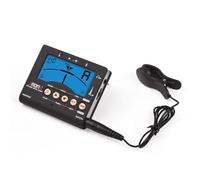 Aumotop Afinador de Guitarra Profesional 3 en 1, Sonido de Metrónomo para bajo, Reproductores Ukelele, Pantalla LCD Retroiluminada Portátil para Músicos en Movimiento