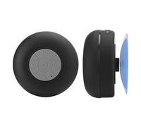 Aumotop Altavoz Resistente Al Agua Reproductor de Música Portátil Compacto para Baño Ducha Actividades Al Aire Libre Silicona Negra 1 X Cable de Carga USB