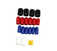 Aumotop Amarillo Azul Rojo Negro Blanco Entusiastas del Automóvil Kit Surtido de Tapas de Línea Admisión Material Duradero para Bloquear Líneas/puertos Admisión en Carburadores y Colectores Se