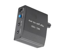 Aumotop Amplificador de Micrófono, Alta Sensibilidad, Control ALC, Amplificación 1000 Veces, Caja de Interruptor Estéreo Portátil, Señal sin Pérdidas