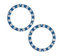 Aumotop Anillo LED RGB Inteligente a Todo Color, 16 bits, WS2812B 5050, para Decoración Interior de Microcontrolador, 2 uds.