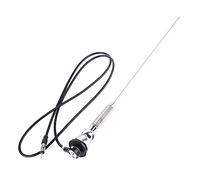 Aumotop Antenas Automotrices, Antena Aérea Universal Am/FM de Radio de Guardabarros Techo Coche 18,5" giratoria 180°