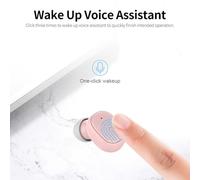 Aumotop Auriculares Inalámbricos BT 5.3 Auriculares Intrauditivos Ligeros para Sonido Estéreo HiFi, Control Táctil Reproducir/Pausar para Deportes Correr Gimnasio, 1 Par de (Azul)