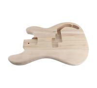 Aumotop Bajo Estilo PB, Cuerpo sin Terminar, Barril, Pieza de Guitarra de Madera Sicomoro Preperforada y Pulida para Personalización
