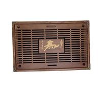 Aumotop Bandeja de té para Almacenamiento de Agua, Tipo B con Manguera Herramienta Drenaje, Bandeja para Servir té Drenaje Agua que No Se Decolora, Mesa Gongfu Oficina, Hogar, Hotel (Tipo A negro