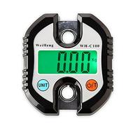 Aumotop Báscula de Grúa Suspendida Digital de Acero Inoxidable, Báscula Electrónica Alta Resistencia 150 Kg, Pantalla LCD para Agricultura Industrial, ABS Duradero + Acero Inoxidable