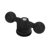 Aumotop Base Flexible de Riel de Bolas 1 Pulgada con Montaje Perno en T, Cabeza Caucho Industrial Resistente Al Desgaste, Inserción Rápida para Kayaks, Botes, Material Caucho/Nylon