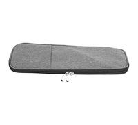 Aumotop Bolsa de Almacenamiento Tejida Práctico Estuche para Agujas de Tejer para una Organización Ordenada Suministros Ganchillo Tela Oxford 600D Gris
