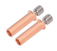 Aumotop Boquilla de Alta Torsión, Tubo Bimetálico Heatbreak M6, Accesorio para Impresora 3D para CR 6 SE, Diseño a Prueba de Fugas, Entusiastas la Impresión 3D, Aleación Ti, Cobre