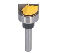 Aumotop Broca Enrutadora de Limpieza Inferior con Vástago de 1/4 Pulgadas para Bisagras Puertas, Embutidoras y Proyectos Carpintería, Cabezal Cortador Aleación