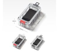 Aumotop Caja de Almacenamiento de Señuelos Pesca Noctilucentes Empalmables, Caja Accesorios Magnética Impermeable para Pesca Nocturna Material: ABS Tamaño: 6 uds. (Negro y Rojo)